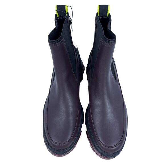 Sorel Chelsea Boot Brex Womens 8 Waterproof Leather Cinder Black Pull On Lug - Picture 5 of 9